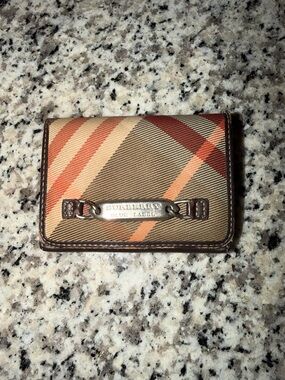 🔥RARE Burberry Blue Label | The "Sunset" Nova Check Wallet | MINT-ISH🔥